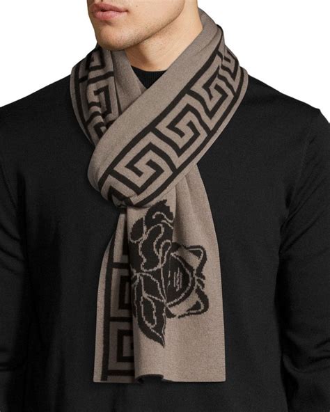 versace scarf mens black|versace ties for men.